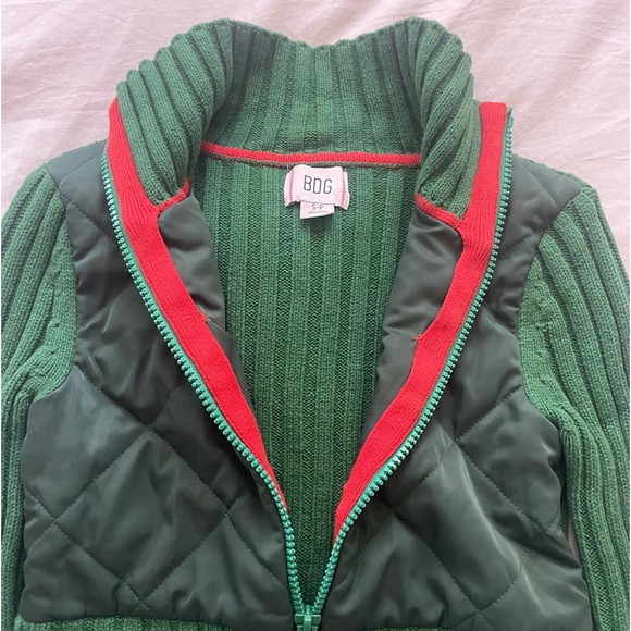 BDG Quilted Zip-Up Sweater - Picture 3 of 7
